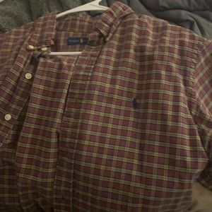 Large button down polo